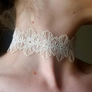 White Lace Choker